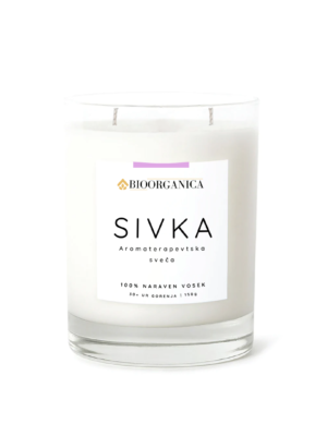 Aromaterapevtska sveča Sivka