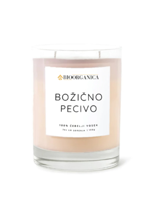 Sveča iz čebeljega voska Božično pecivo