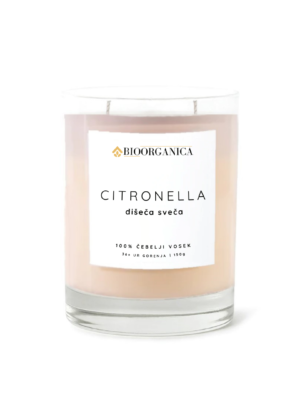 Sveča iz čebeljega voska Citronella