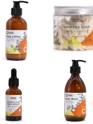 Darilni set za sijoco kozo z vitaminom c