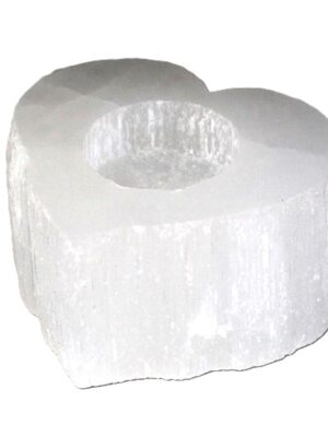 Selenit svečnik srce