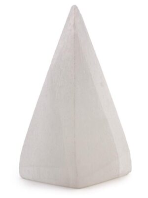 Selenit piramida - 10cm