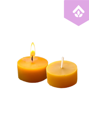 Čajna svečka iz čebeljega voska sivka